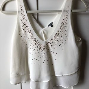 Charlotte Russe Crop top blouse